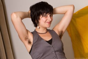 We Are Hairy Sarah S Shows Off Her Hairy Pussy and Armpits
