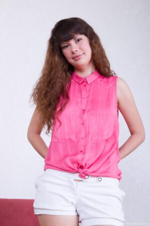 Long haired coed Rimma loves to tease then please
